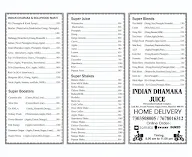 Indian Dhamaka Juice menu 3