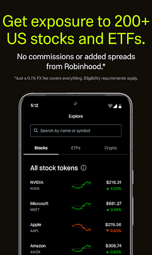 Screenshot Robinhood: Crypto & Stocks