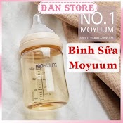 Bình Sữa Moyuum 170Ml 270Ml Chính Hãng Hàn Quốc, Bình Sữa Moyum Mây, Lạc Đà, Hoa Cúc, Thỏ Chính Hãng