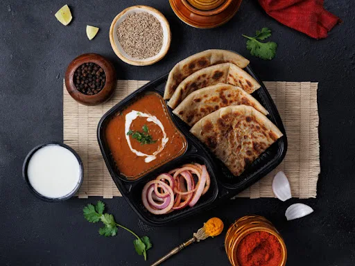 Aloo Paratha With Dal Makhani