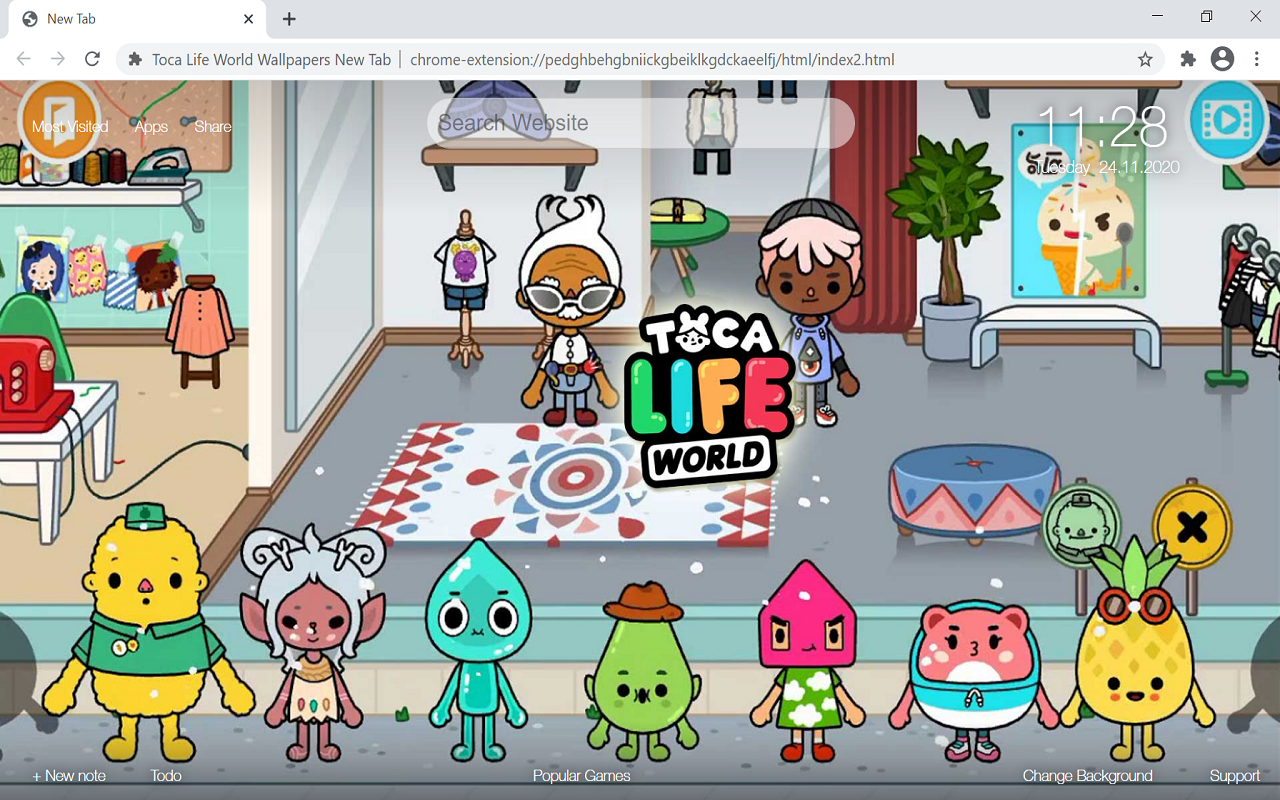 Toca Life World Wallpapers New Tab Preview image 2