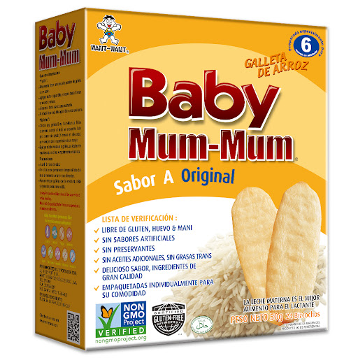 Galleta Baby Mum Mum Original + 6 Meses 50Gr Galletas de arroz