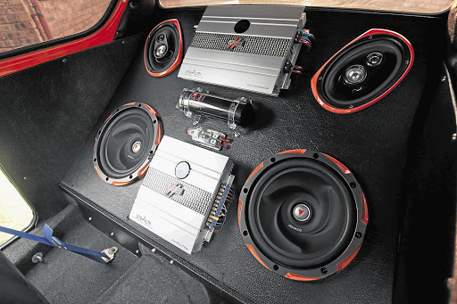 SPACE SAVER: The Kenwood sound system has replaced the back seat