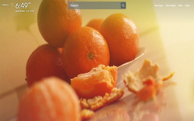 Orange and Red Wallpapers NewTab Theme