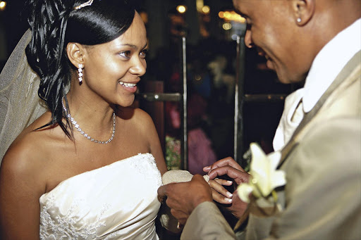 Doc Khumalo and soon to be ex-wife Blanche at their wedding almost eight years ago.