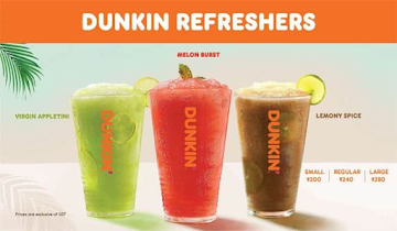 Dunkin' menu 