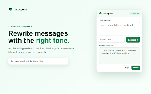 txtagent screenshot 1