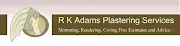 RK Adams Plastering Services/ External Wall Insulation Logo