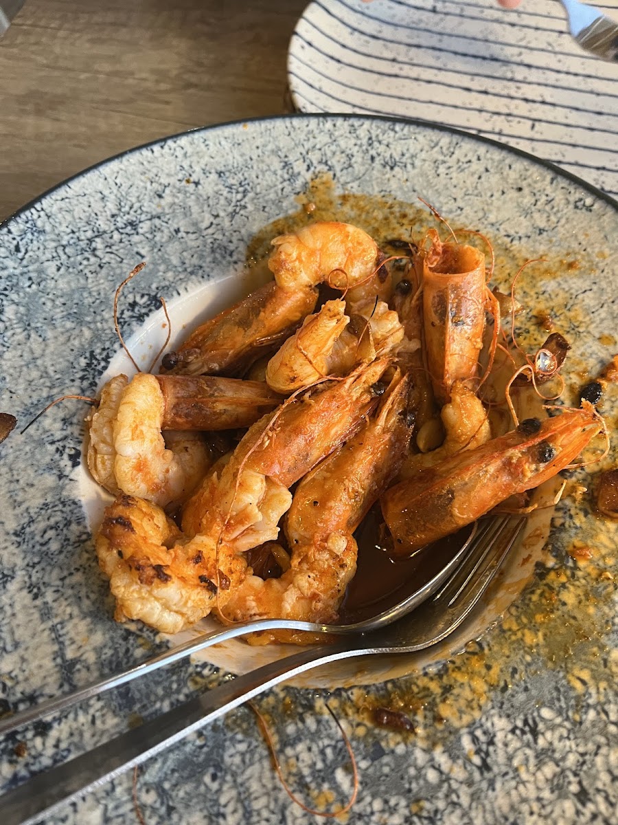 garlic prawns