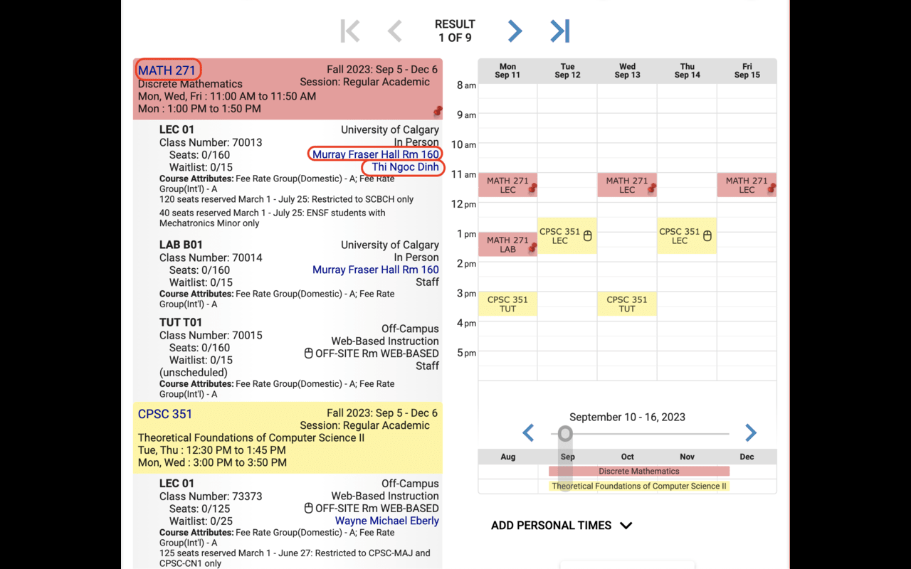 UCalgary Schedule Helper Preview image 0