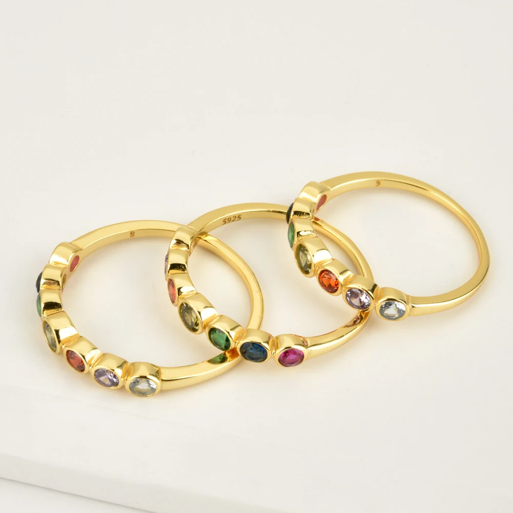 Title 4, Nouvelle bague en argent sterling S925 avec zir...