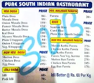 Sri Venkateshwar Bhavan menu 2