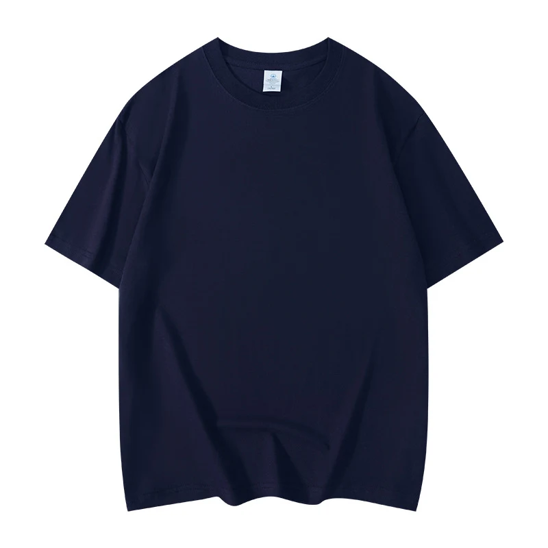 T-shirt d'été ample pour homme en pur coton, respirante et légère. Idéale pour les journées chaudes, confortable et facile à porter, parfait pour un look décontracté.
