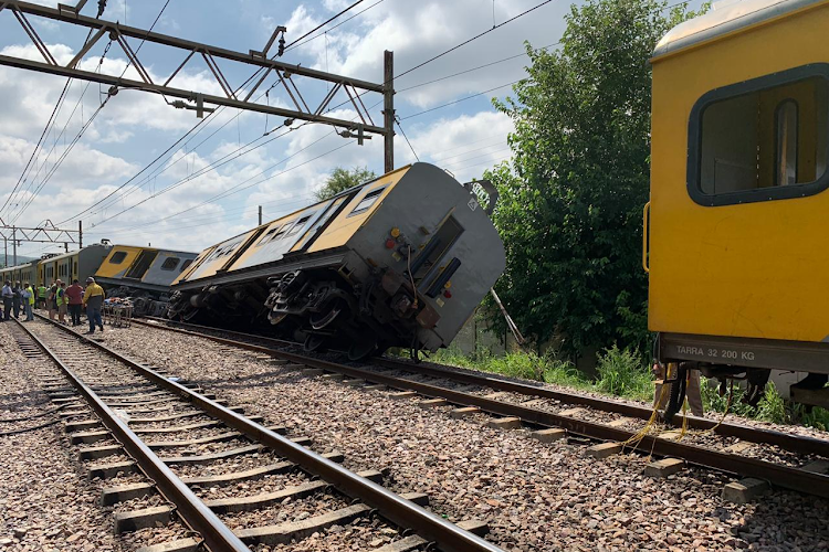 The Railway Safety Regulator recorded fewer operational occurrences, such as derailments, on the country's rail network in 2020/21, but this is as rail operators produced significantly fewer kilometres as a result of lockdown restrictions. File photo.