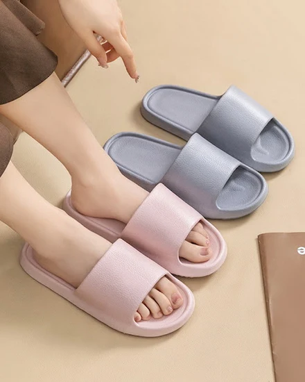 Women Slippers Summer Fashion Simple Soft Soles Indoor So... - 1
