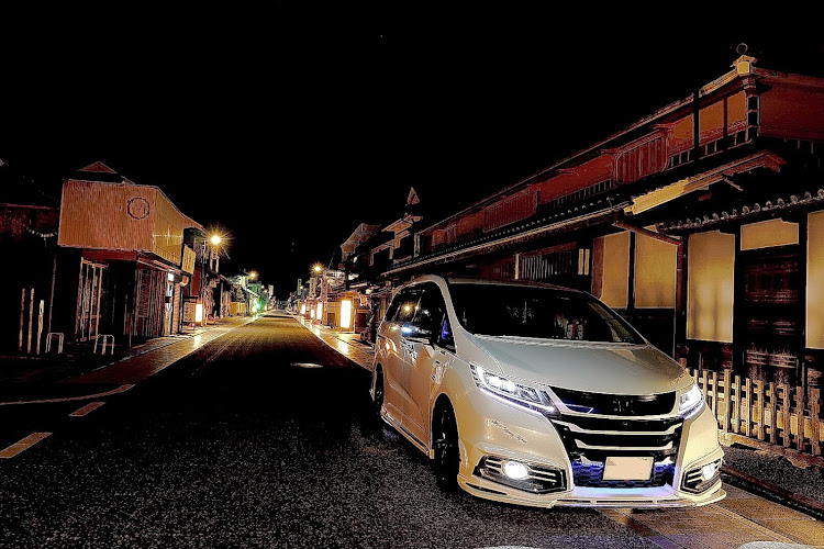 オデッセイの夜活動・愛車ある生活・RC.Style west・加工画像・古き町並みに関するカスタム事例の投稿画像2枚目