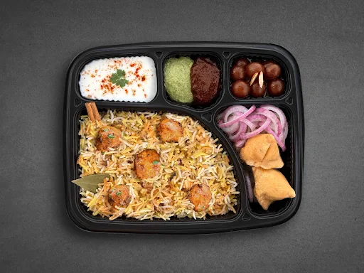 Dum Aloo Biryani Thali