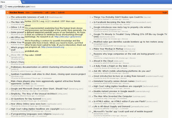 Hacker News UX chrome extension