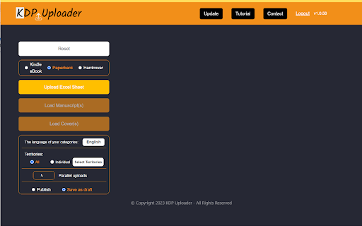 KDP Uploader