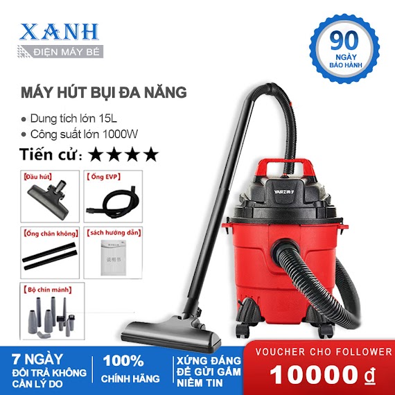 [Đời Mới Nhất]Máy Hút Bụi Gia Đình Công Suất Lớn Yangzi 1000W 15L Bảo Hành 12 Tháng