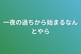 一夜の過ちから始まるなんとやら