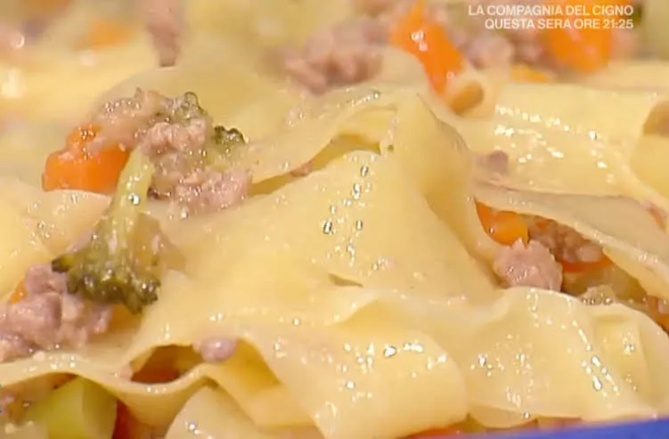 Pappardelle al ragù bianco e broccoli