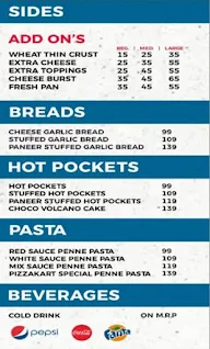 Pizzakart menu 2