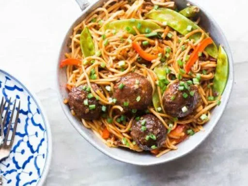 Veg Manchurian Noodles