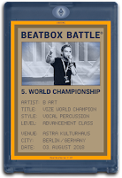Beatbox Battle World Championship #028 Blue Card - B Art (The Netherlands)