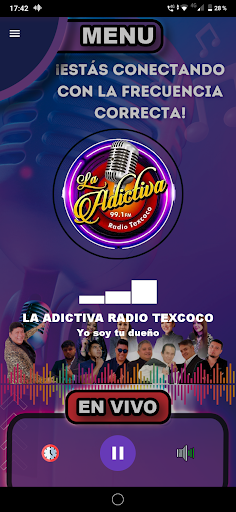 Screenshot LA ADICTIVA RADIO TEXCOCO