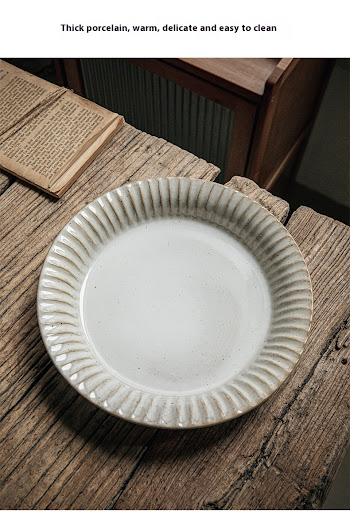 Title 7, Vintage Embossed Ceramic Deep Household Dinner ...