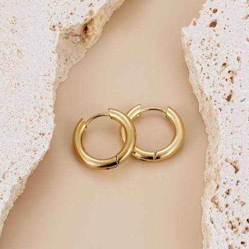 Title 6, Titanium Steel Lovely Star Moon Ball Gold-plate...