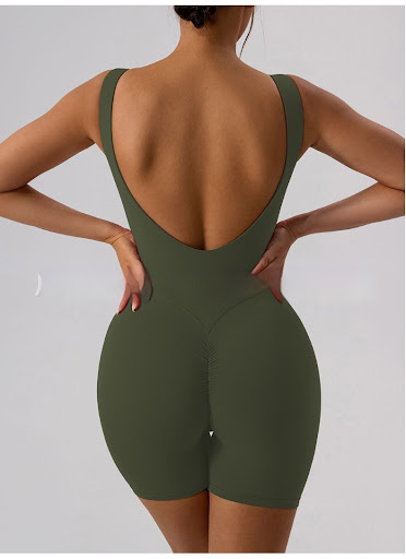 Title 2, Nude Feel U-shaped Beauty Back Aerial Yoga Suit...