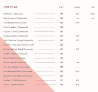 Love & Cheese Cake menu 3