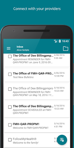 Screenshot FollowMyHealth®