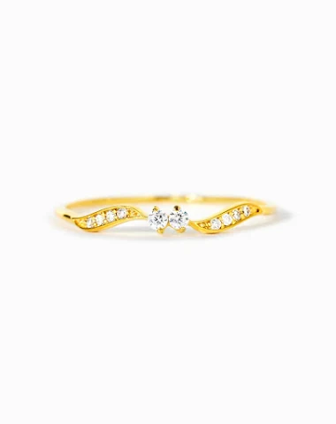 S925 Sterling Zilveren Dubbele Stee - 1