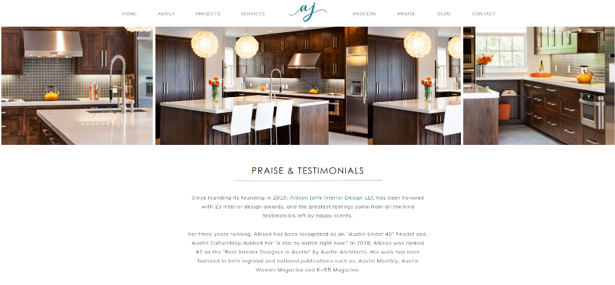 interior designer testimonials