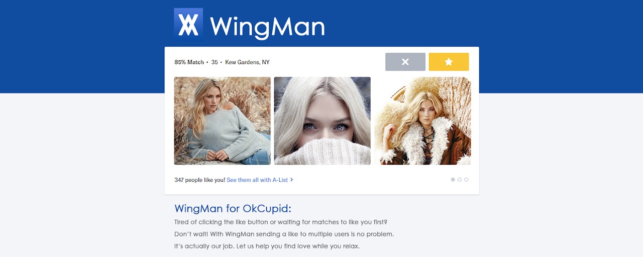 WingMan Freemium for OkCupid Preview image 2