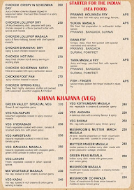 Green Valley Restaurant menu 4