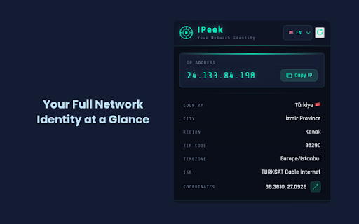 IPeek – IP & Location Info screenshot 1
