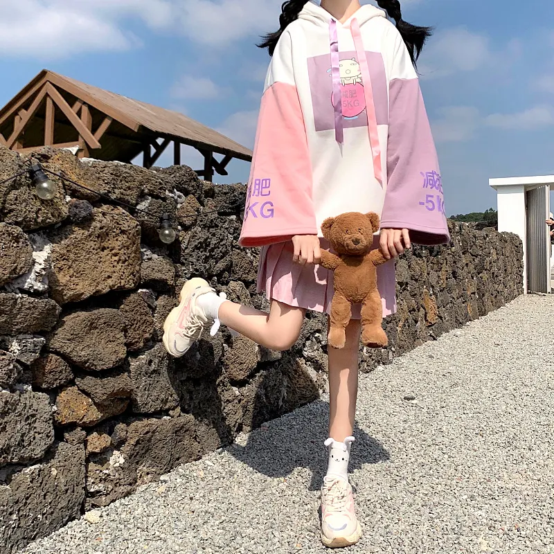 Title 16, Felpa con stampa di gatto carino per ragazze, a...