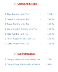 A1 Prantha Corner menu 4