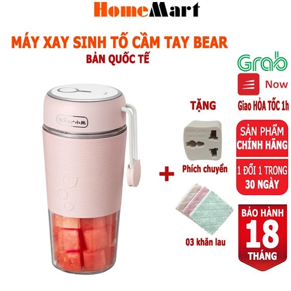 Máy Xay Sinh Tố Cầm Tay Bear Llj - B03C1, Dung Tích 300Ml, Anh Lam Store - Hàng Nhập Khẩu