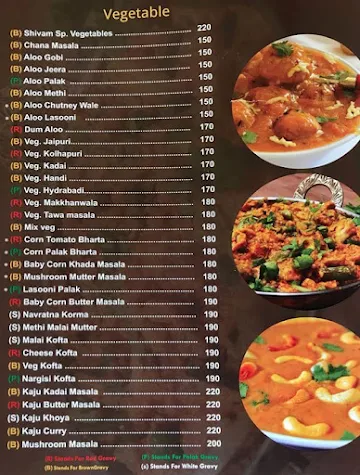 Shivam Snacks menu 