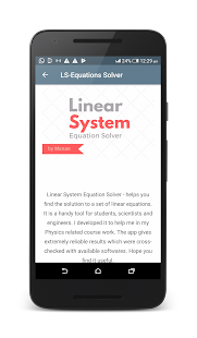 Linear System Equations Solver - náhled