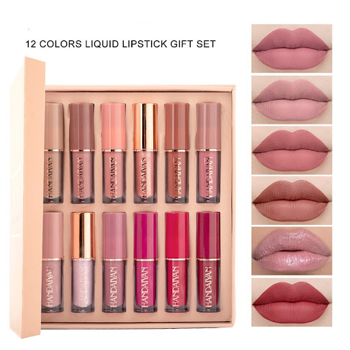 Title 2, 12 Color Book Lip Gloss Liquid Lipstick Authent...