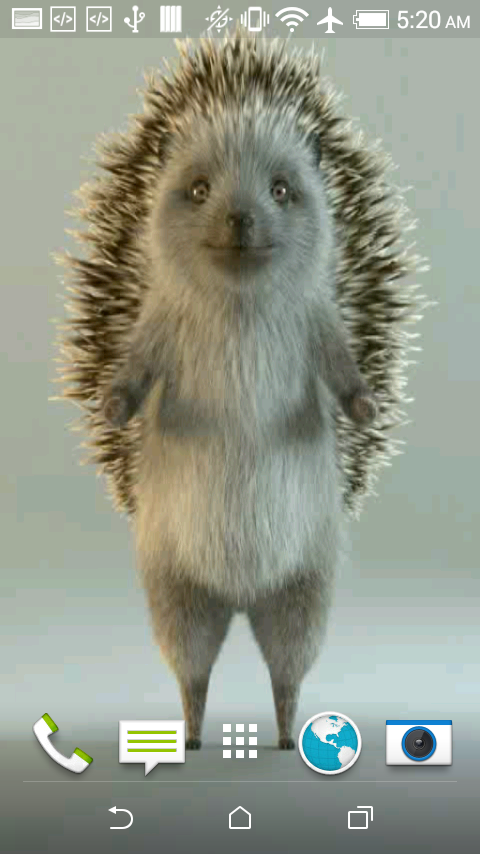 Hedgehog 3D Video LWP Screen 1