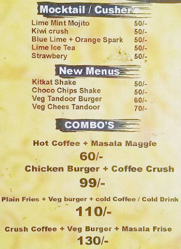 Cafe Cremyz 14 menu 