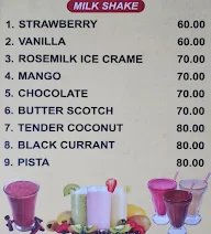 PRK Icecream Store menu 1