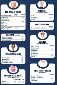 Giani's Ice Cream menu 1